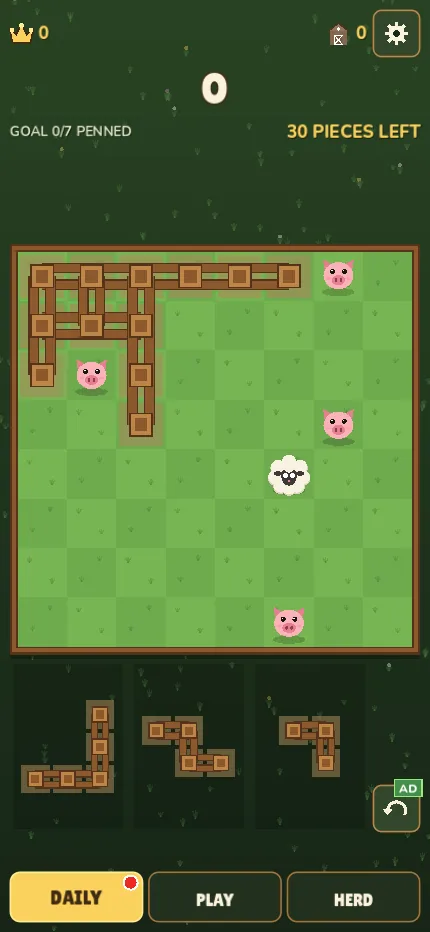 Today's Roundup: pen 7 animals in 33 pieces